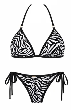 Dwuczęściowy kostium kąpielowy usztywniane bikini push-up Flores 2508