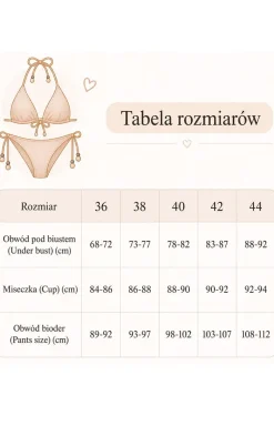 Damskie Etna Stroje Kąpielowe Dwuczęściowe|Bikini Damskie - Dwuczęściowy kostium kąpielowy Amelia-39/G 068