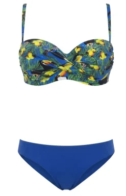 Damskie Etna Stroje Kąpielowe Dwuczęściowe|Bielizna Plus Size - Dwuczęściowy strój kąpielowy z odpinanymi ramiączkami Alice-23/W P15
