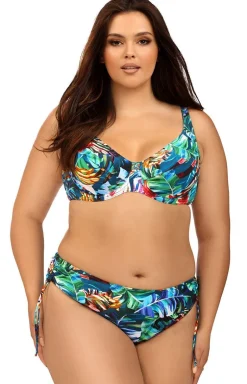 Dwuczęściowy wzorzysty strój kąpielowy Plus Size L3134/3