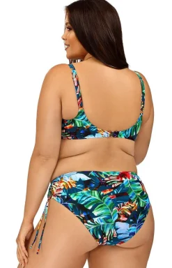 Dwuczęściowy wzorzysty strój kąpielowy Plus Size L3134/3