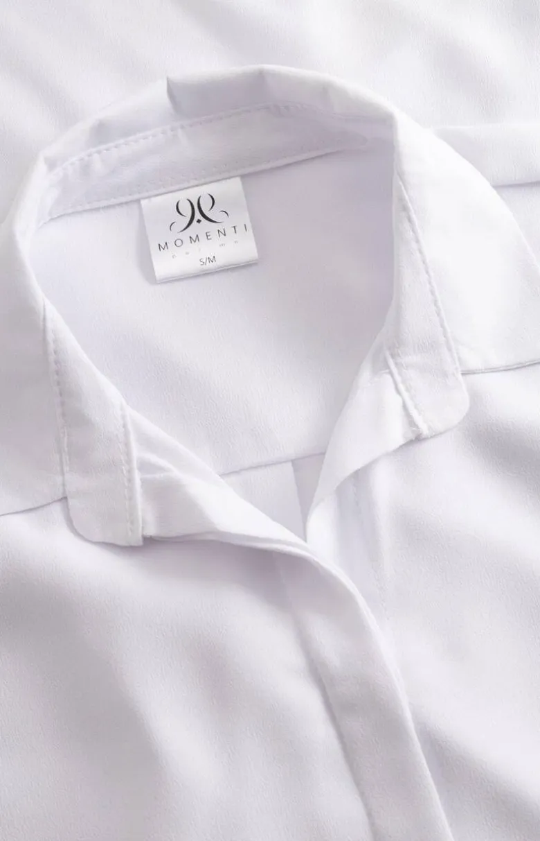 Elegancka biała koszula nocna oversize Bella