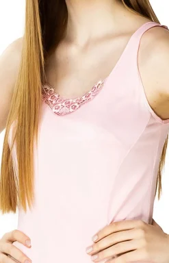 Elegancka halka damska różowa Amelia