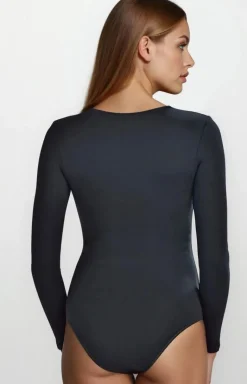 Eleganckie body damskie Avianna w kolorze czarne 2432