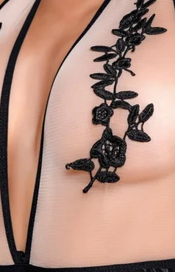 Eleganckie body Wetlook KIARA