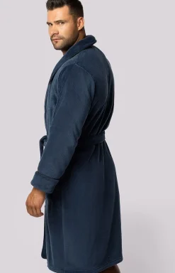 Envie granatowy szlafrok męski Elegant