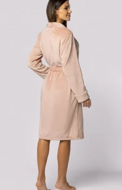 Envie jasnoróżowy szlafrok damski Comfy