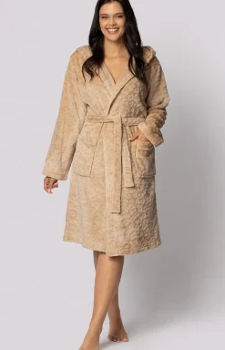 Damskie Envie Szlafroki I Peniuary|Szlafroki Damskie - szlafrok damski z kapturem plus size Leopard