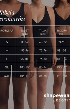 Esotiq biustonosz minimizer czarny Subtelle 44248-99X