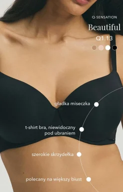 Esotiq biustonosz usztywniany beżowy Q1.13 Beautiful 43305-08X