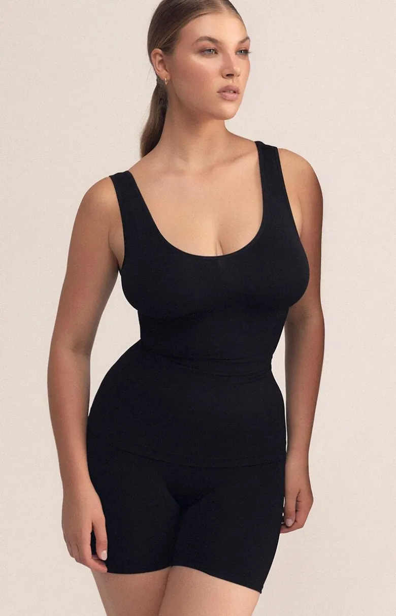 Esotiq body modelujące z nogawkami czarne Sleeky 43912-99X