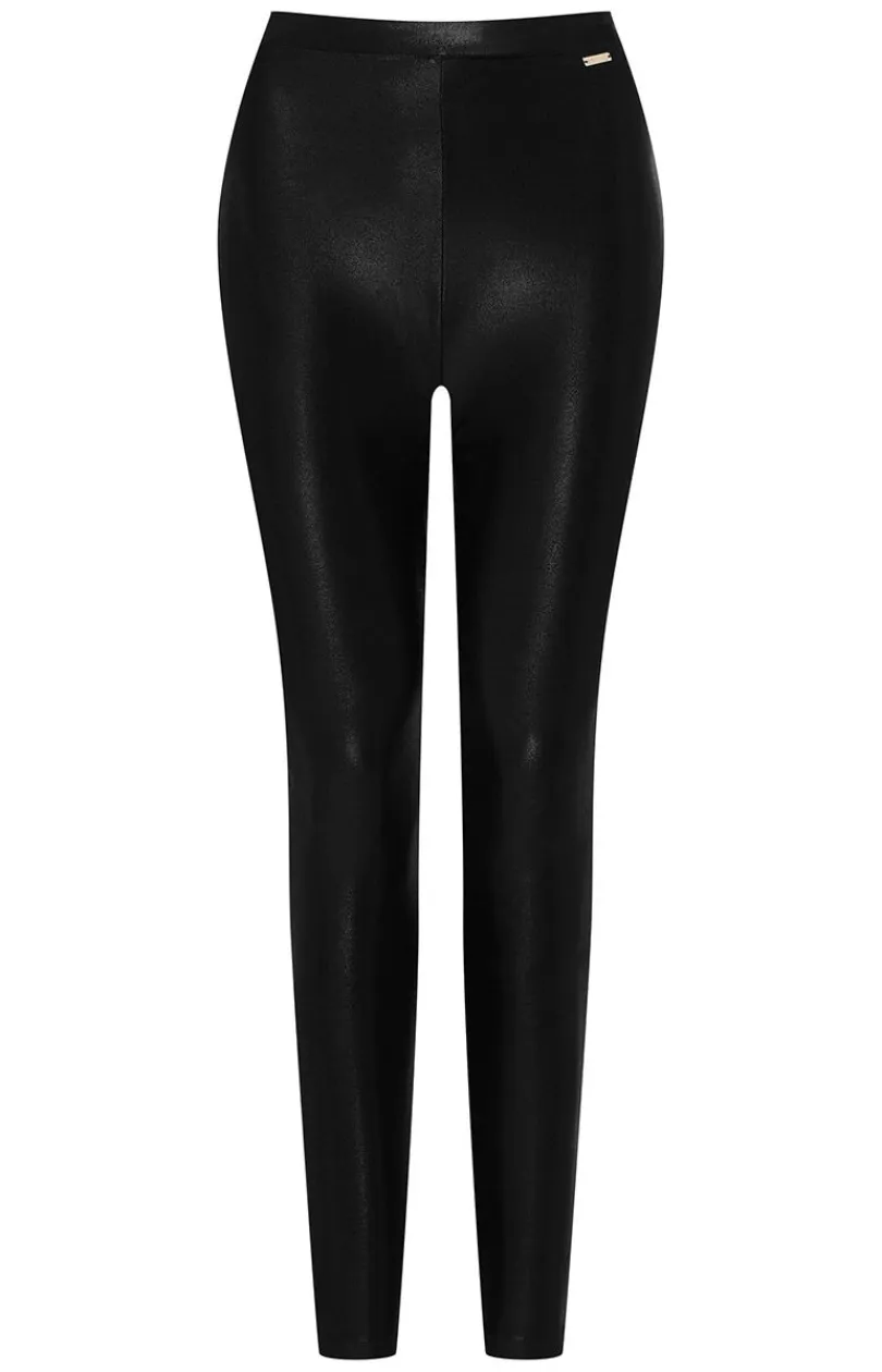 Damskie Esotiq Legginsy|Legginsy Damskie - czarne legginsy damskie Wet 44131-99X