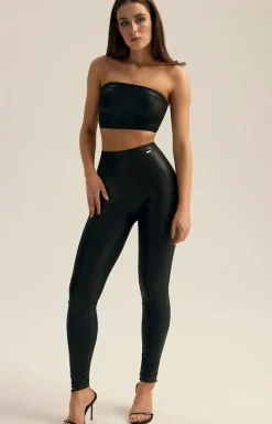 Damskie Esotiq Legginsy|Legginsy Damskie - czarne legginsy damskie Wet 44131-99X
