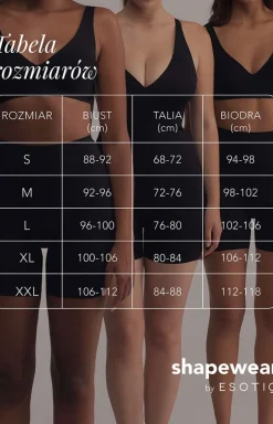 Esotiq damskie majtki modelujące czarne Smooth 43934-99X