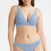 Damskie Esotiq Stringi Damskie - niebieskie koronkowe stringi Lollipop 40502-55X
