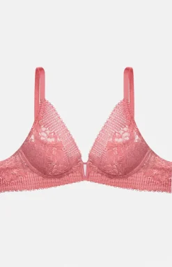 Esotiq różowy biustonosz push-up Kenlee 40547-39X