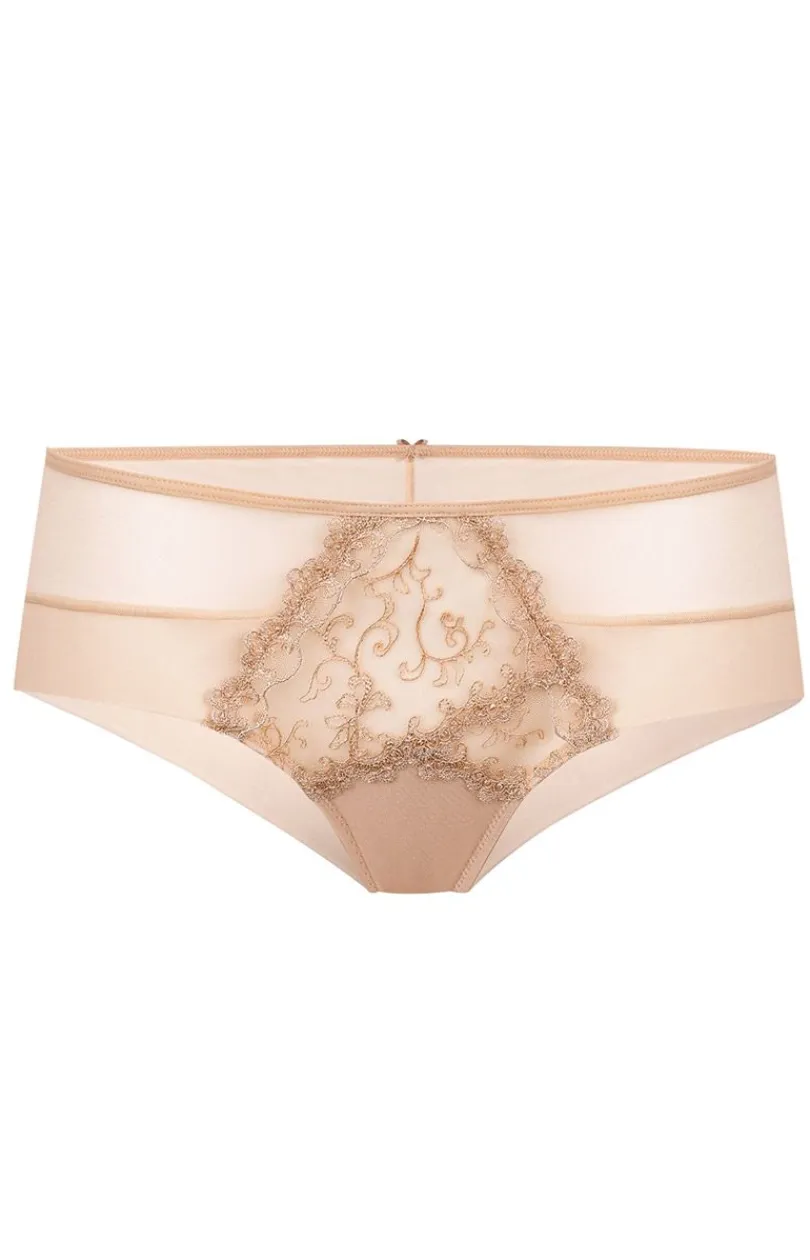 Damskie Le Vernis Figi Hipster|Panty Damskie - Figi dakie hipter beżowe Roance V-Z20
