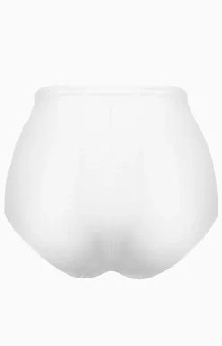 Figi damskie modelujące białe z wysokim stanem Sibilla Microshape