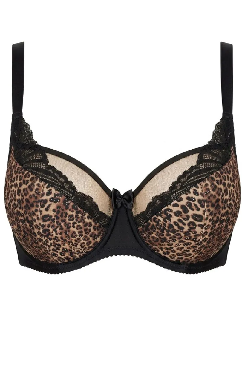 Róża Bielizna Plus Size|Biustonosze Usztywniane - Figi dakie w panterkę Panthera Ga