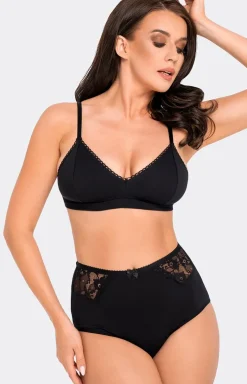 Figi damskie wysokie czarne BBL 054 3XL