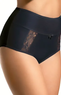 Figi damskie wysokie czarne BBL 005