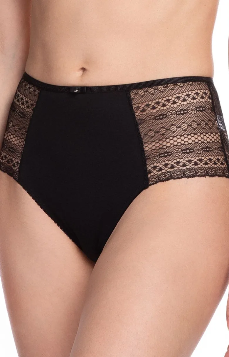 Figi damskie wysokie z koronką 2-pack L-1476MD