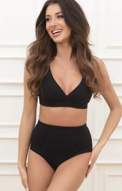Damskie Italian Fashion Bielizna Wyszczuplająca|Figi Modelujące - Figi daskie wyszczupające czarne Futura