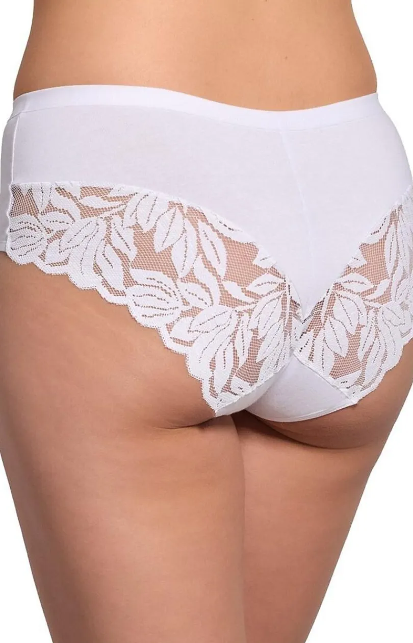 Damskie Gabidar Figi, Stringi, Panty|Figi Damskie - Figi daskie z koronką białe 215