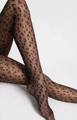 Fiore rajstopy damskie w wzór leoparda JUNGLE 20 DEN