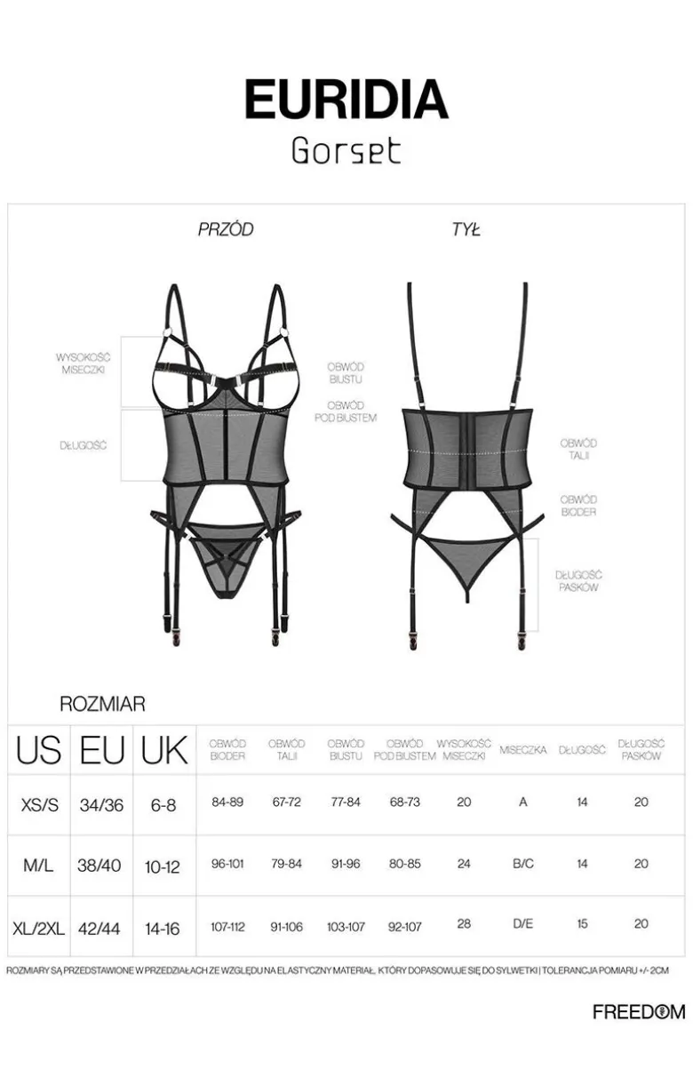 Freedom gorset i stringi Euridia by Obsessive