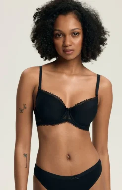 Henderson Biustonosz Koronkowy|Bielizna Plus Size - Gładki biustonosz push-up z odpinanymi ramiączkami Julietta 23444-99X
