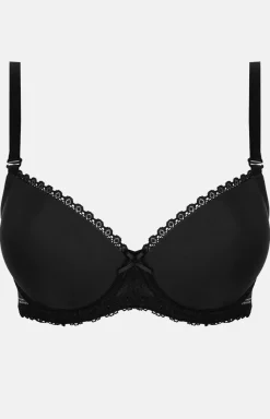 Henderson Biustonosz Koronkowy|Bielizna Plus Size - Gładki biustonosz push-up z odpinanymi ramiączkami Julietta 23444-99X