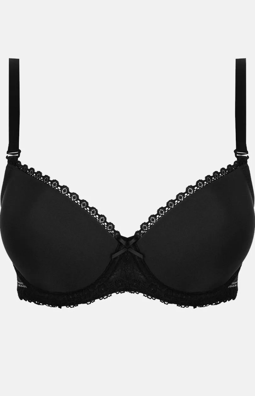 Henderson Biustonosz Koronkowy|Bielizna Plus Size - Gładki biustonosz push-up z odpinanymi ramiączkami Julietta 23444-99X