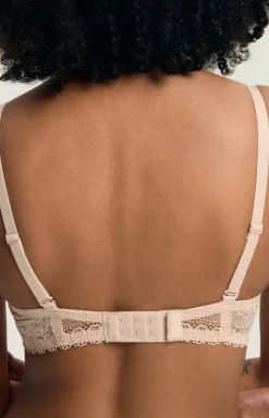 Gładki biustonosz push-up z odpinanymi ramiączkami beżowy Julietta 23444-80X