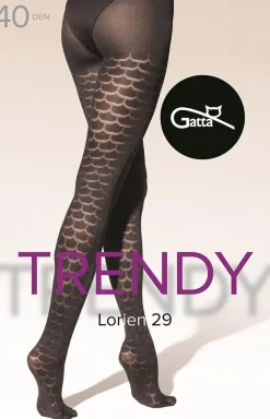 Gatta rajstopy damskie czarne plus size Lorien wz.29 40 DEN