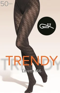 Gatta Rajstopy We Wzory|Rajstopy - rajstopy damskie czarne plus size Loretta wz.1 0 DEN