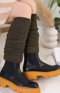 Getry damskie khaki 0664
