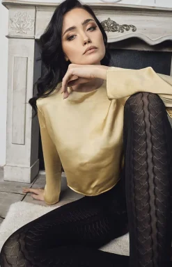 Good year G6032 czarne rajstopy w rajdowy wzór 60 den