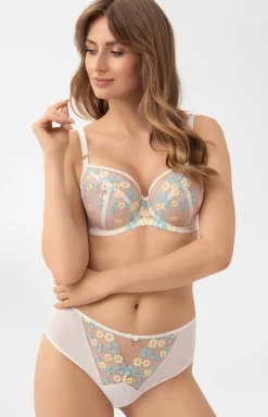 Gorsenia Figi Brazylijskie|Figi Koronkowe - biustonosz miękki soft Tessa G010
