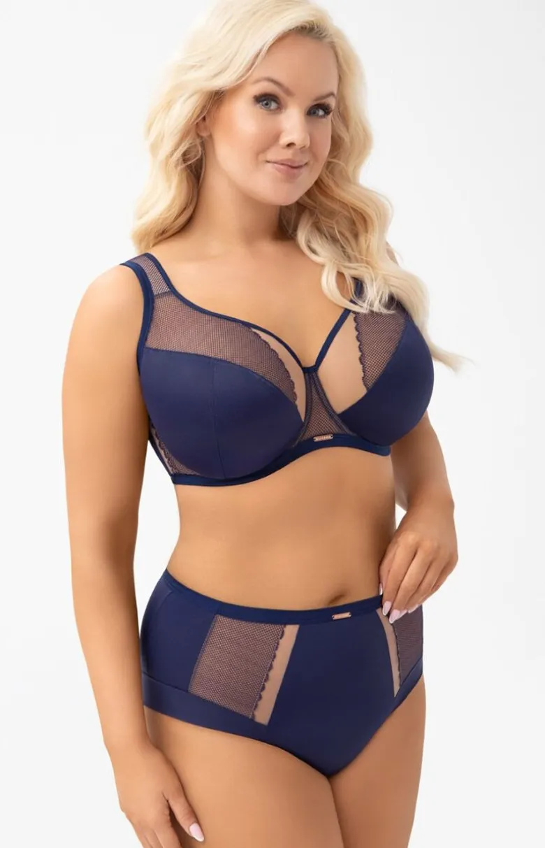 Gorsenia biustonosz miękki soft granatowy Luisse K441/1