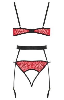 Passion Body|Gorsety - Gorset damski koronkowy i otwarte figi Porigelia