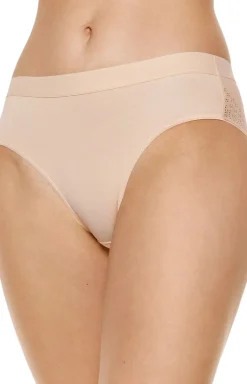 Gorteks 3-pack figi damskie z koronkowym tyłem beżowe Olga