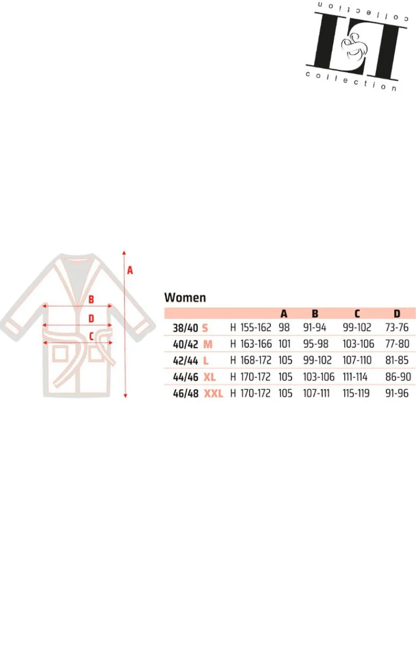 Męskie L&L Szlafroki Męskie - szafrok damski 2453 Ready