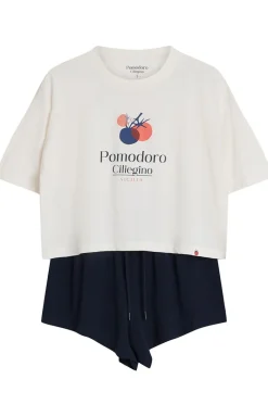 Damskie Henderson Piżamy Damskie Krótkie|Bielizna Homewear - bawełniana piżama damka Deie 43724-77X