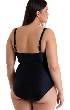Jednoczęściowy strój kąpielowy plus size 508/50