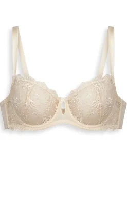 Damskie PariPari Lingerie Biustonosze Miękkie|Bielizna Plus Size - Jenny beżowe tringi dakie