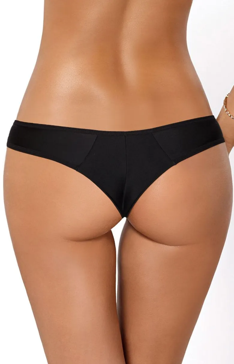 Katia czarne stringi damskie