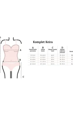 Keira komplet satynowy