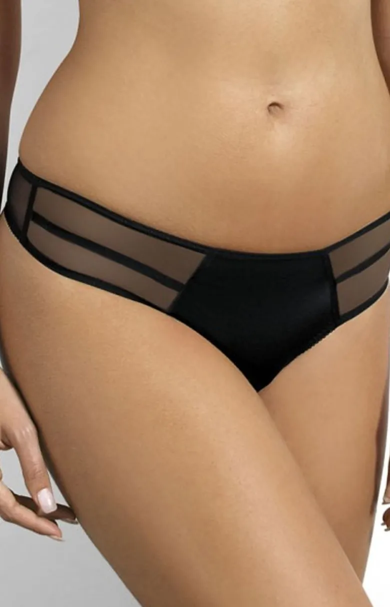 Kinga stringi damskie z jonami srebra czarne Sophie S-427/1