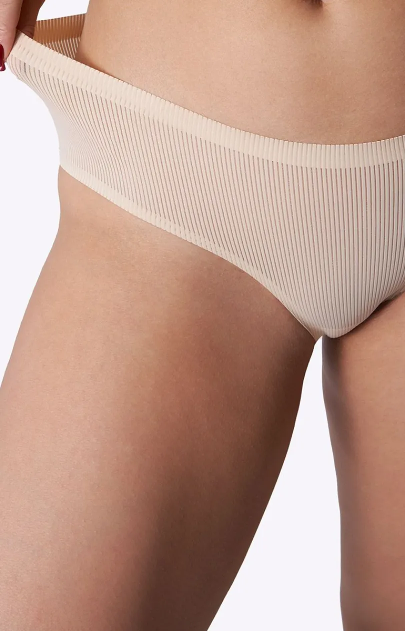 Damskie Julimex Figi, Stringi, Panty|Figi Damskie - Kayczne figi dakie beżowe Avia